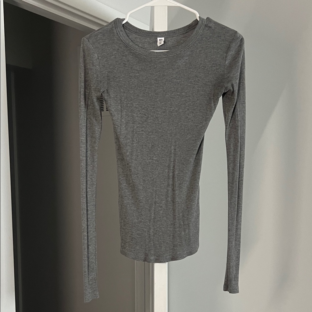 BP Charcoal Long Sleeve Bodysuit